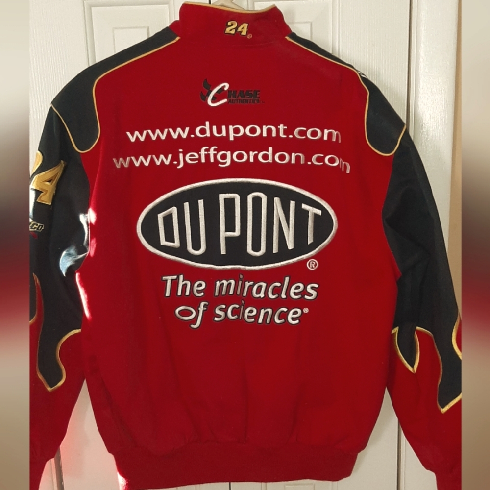 Vintage NASCAR Jeff  Gordon Jacket * Like New! Adult Mens Size Small - Picture 3 of 6